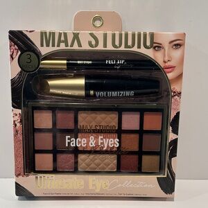 Max Studio Ultimate Eye Collection Face & Eye Palette w/Eyeliner & Mascara.